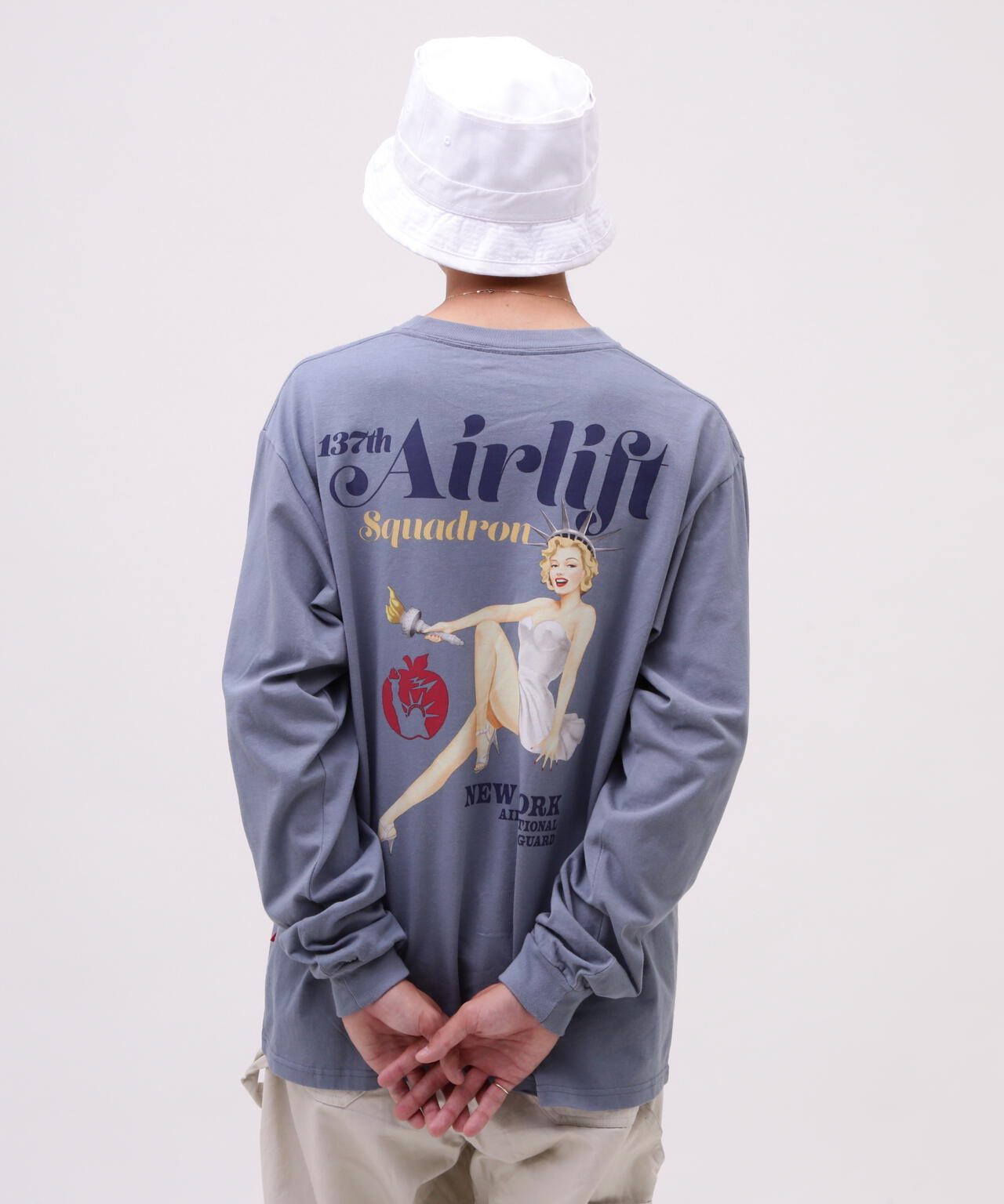 LONG SLEEVE T-SHIRT STATUE OF LIBERTY / 長袖 Tシャツ スタ | AVIREX 