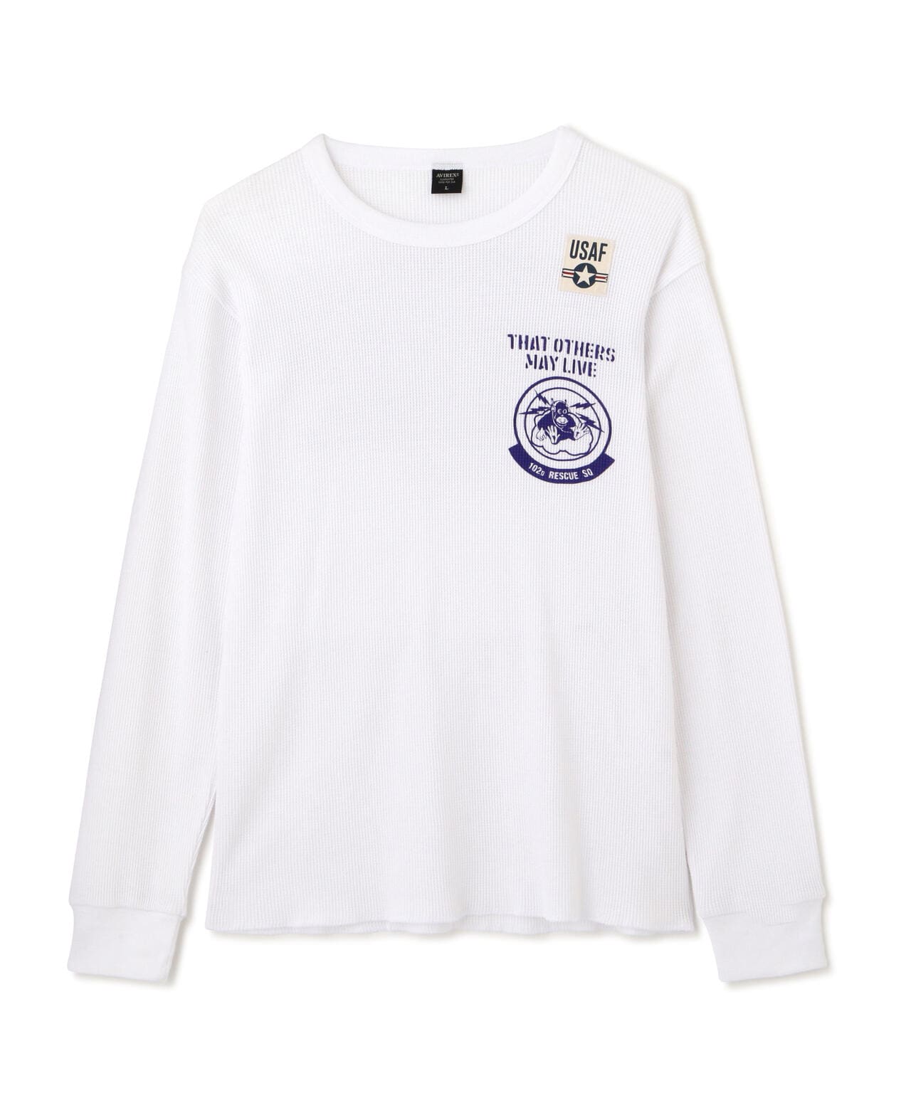 L/S WAFFLE T-SHIRT N.Y A.N.G