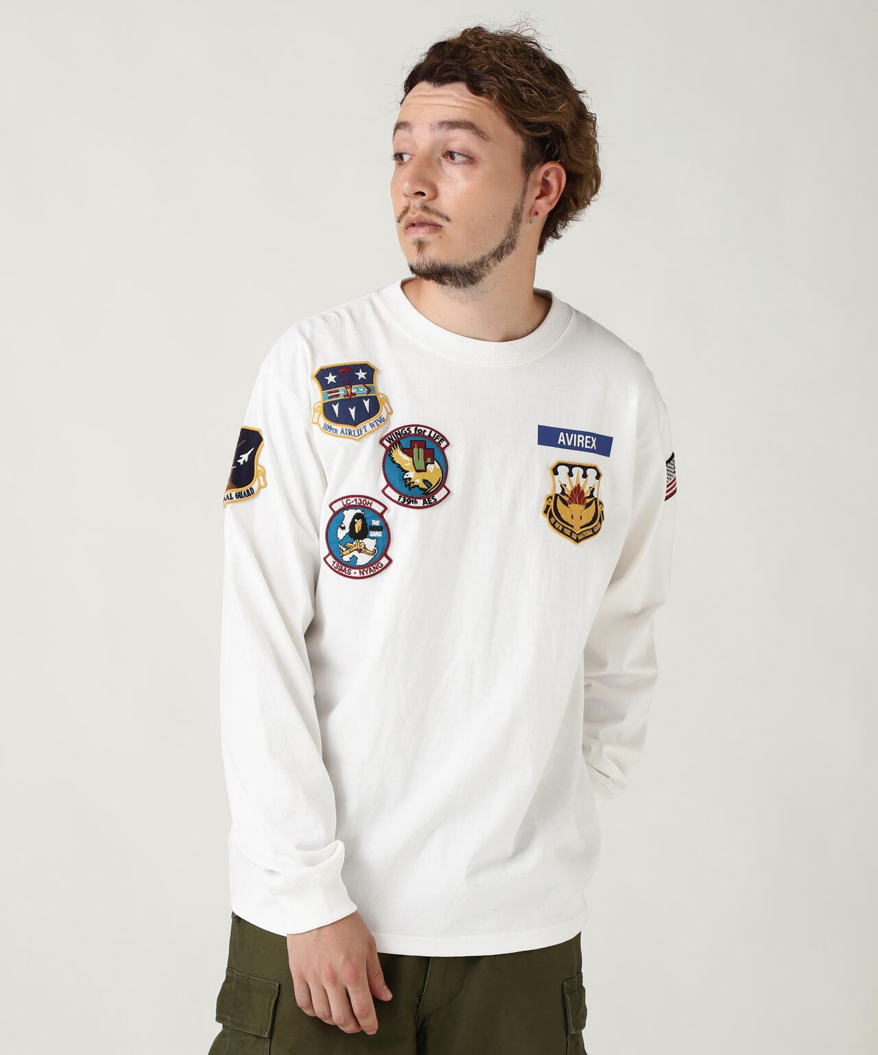 L/S N.Y. A.N.G PATCH T-SHIRT | AVIREX ( アヴィレックス ) | US