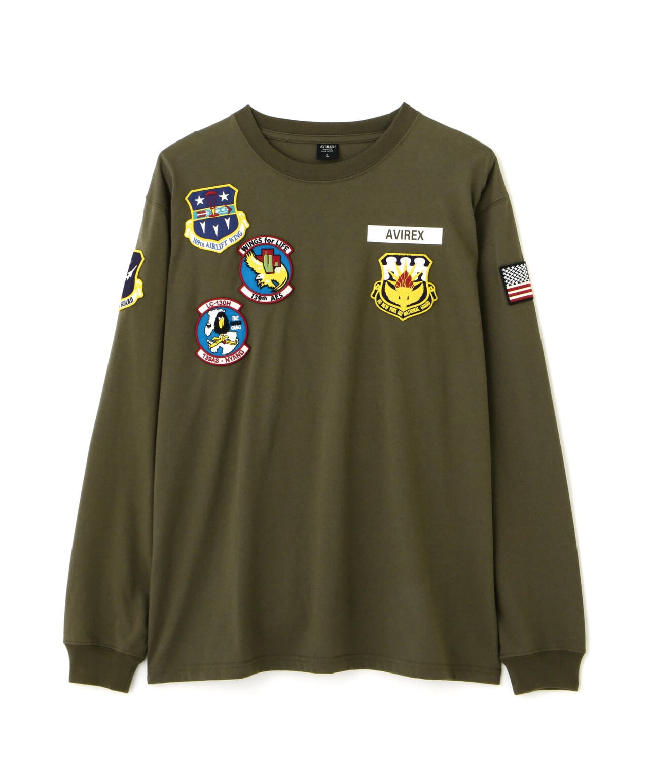 L/S N.Y. A.N.G PATCH T-SHIRT | AVIREX ( アヴィレックス ) | US