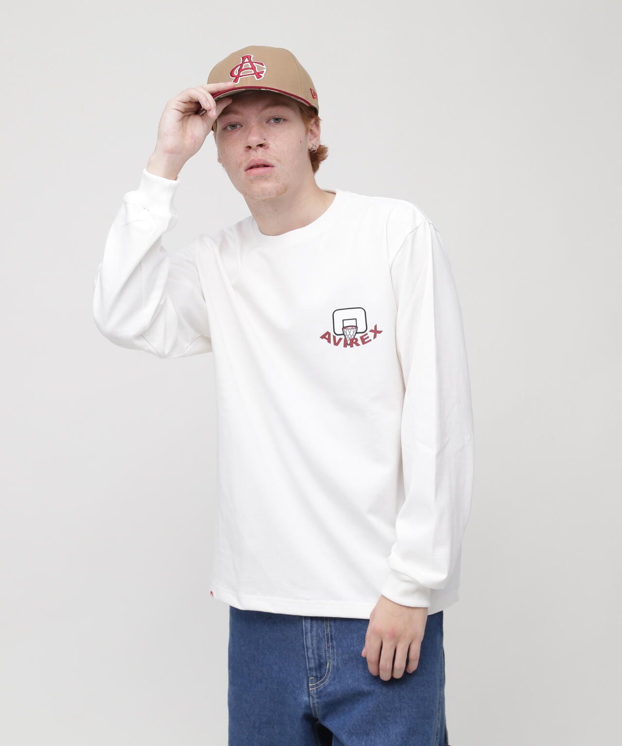 《WEB&DEPOT限定》ON THE COURT BEAR L/S T-SHIRT / オン ザ コート ベア 長袖 Tシャツ / 