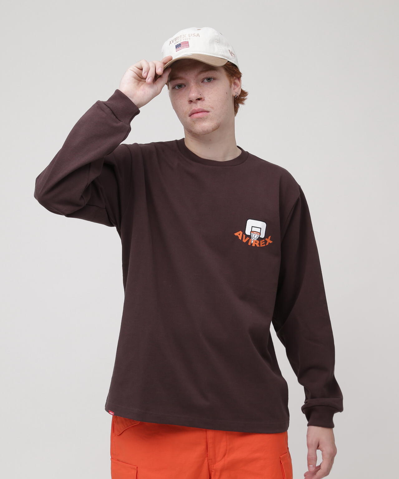 《WEB&DEPOT限定》ON THE COURT BEAR L/S T-SHIRT / オン ザ コート ベア 長袖 Tシャツ / 