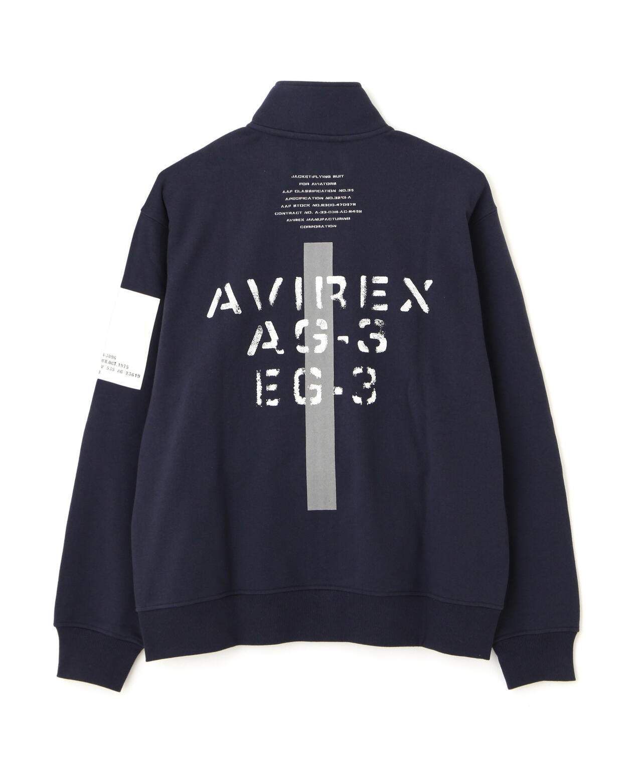 WEB&DEPOT限定》REMODEL DESIGN STAND ZIP SWEAT | AVIREX