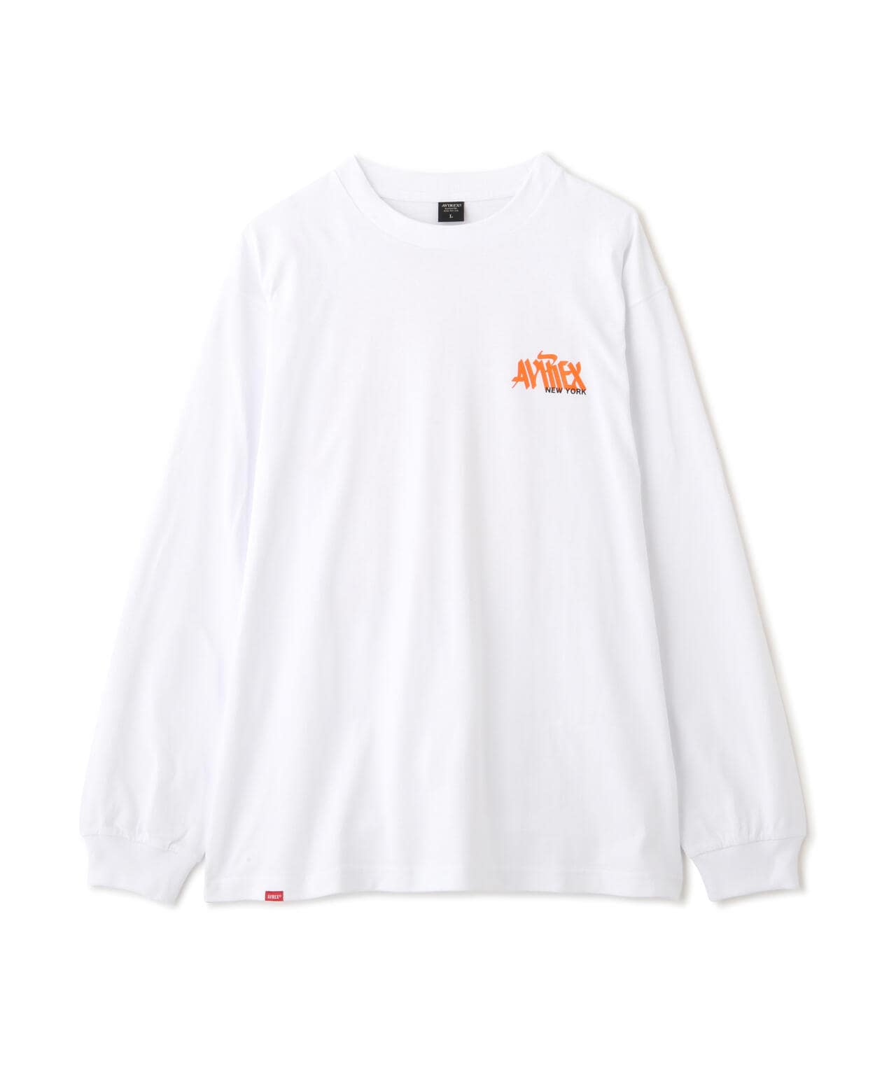 《直営店限定》TAGGING DESIGN LONGSLEEVE T-SHIRT / タギング デザイン 長袖 Tシャツ / AVIREX 