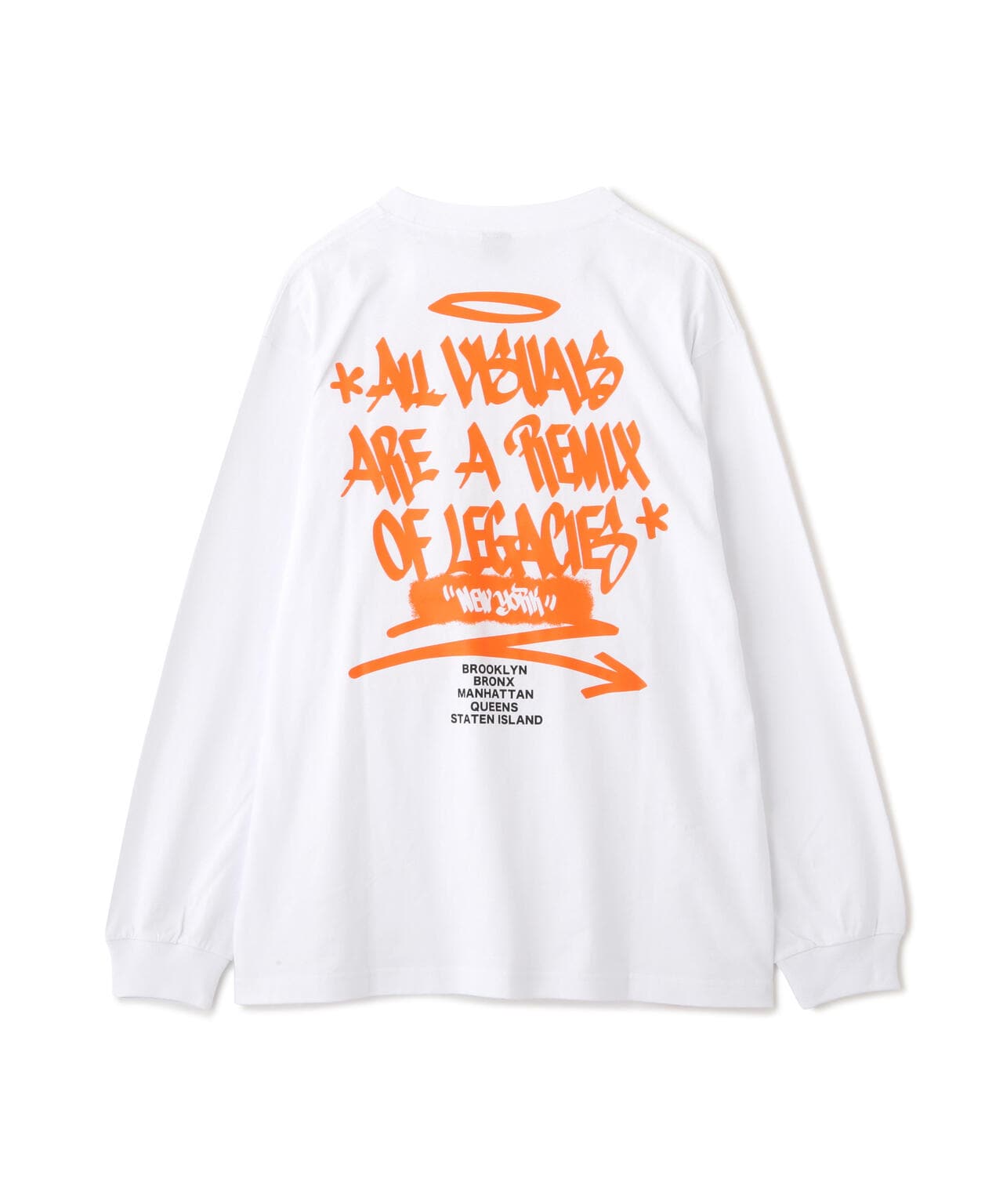 《直営店限定》TAGGING DESIGN LONGSLEEVE T-SHIRT / タギング デザイン 長袖 Tシャツ / AVIREX 