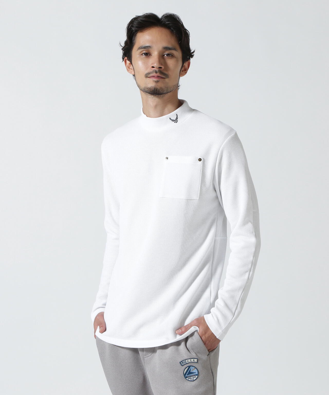 《GOLF WEAR》ロゴバックプリントシャツ