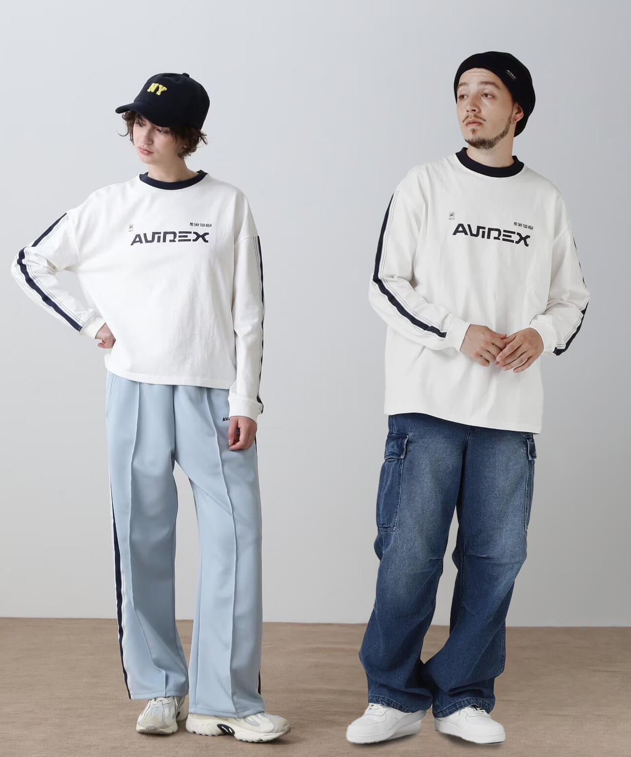 WEB&DEPOT限定》L/S LINE T-SHIRT/ ライン ロング スリーブ Tシャツ