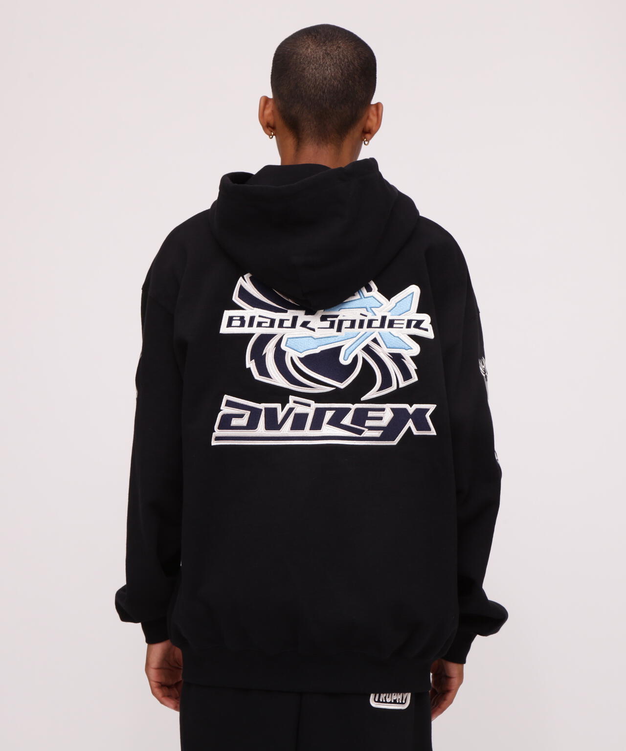 《AVIREX × XLARGE》HOODIE BLACK SPIDER / フーディー ブラック スパイダー