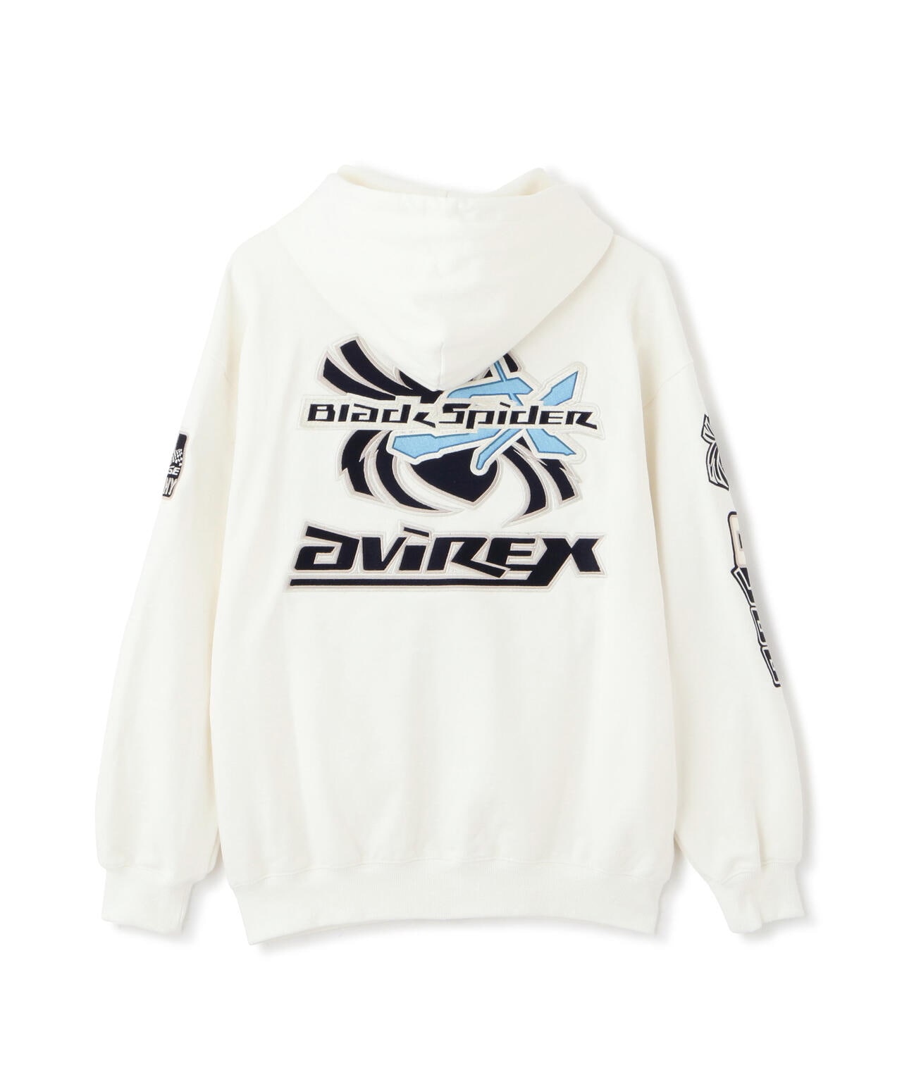 《AVIREX × XLARGE》HOODIE BLACK SPIDER / フーディー ブラック スパイダー