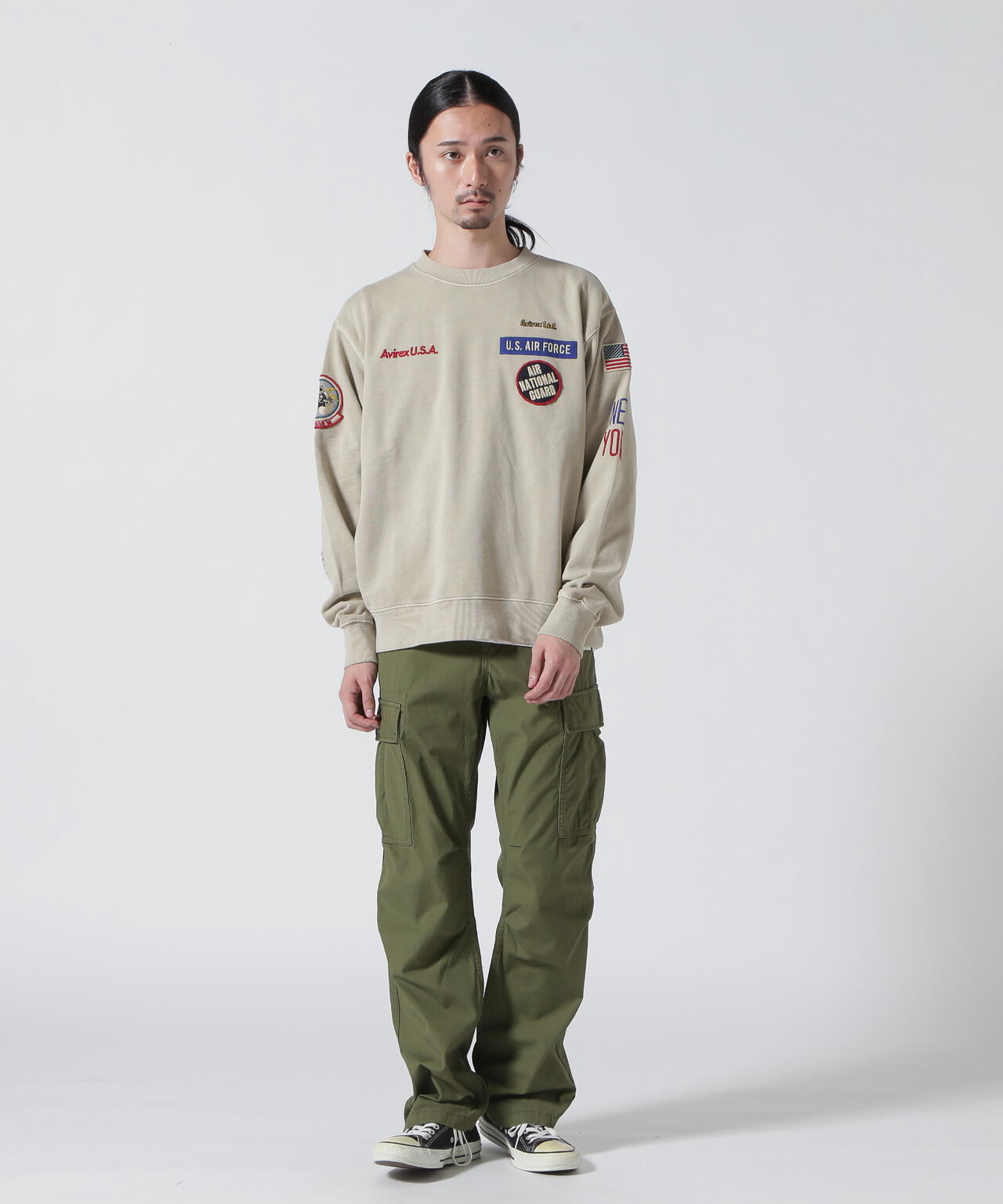 FADE WASH CREW NECK SWEAT NEW YORK ANG | AVIREX ( アヴィレックス