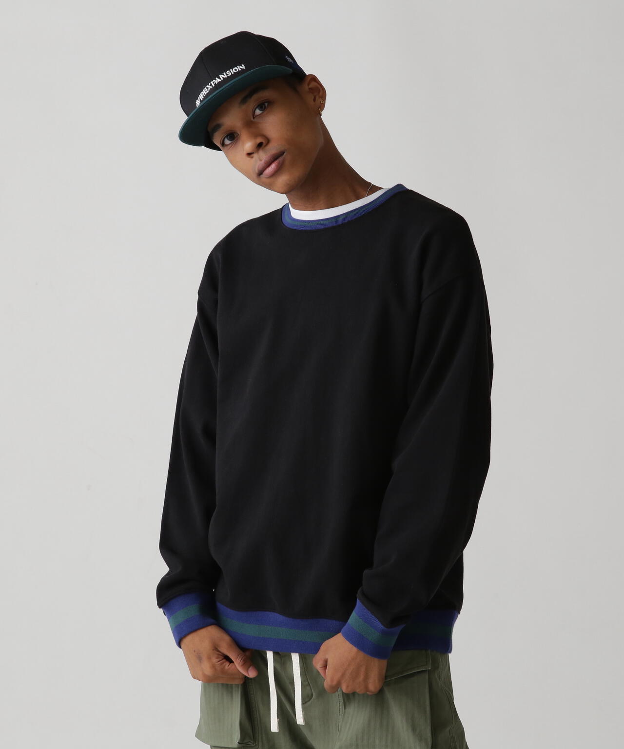 《AVIREX × EXPANSION》 CIRCLE LOGO CREWNECK SWEAT / サークルロゴ クルーネック スウェット