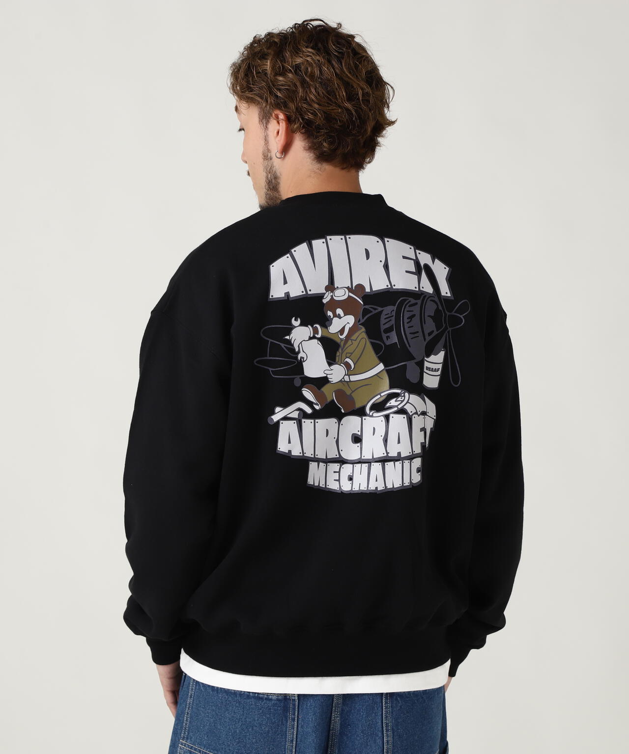 WEB&DEPOT限定》FLIGHT MECHANIC CREW NECK SWEAT | AVIREX