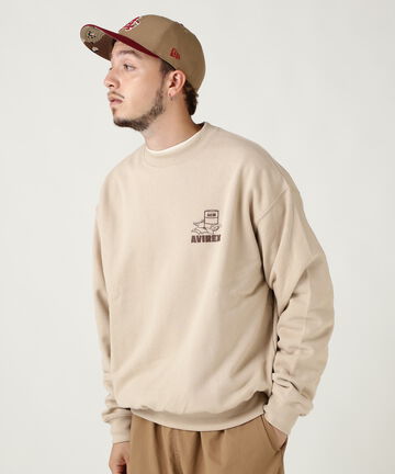 《WEB&DEPOT限定》FLIGHT MECHANIC CREW NECK SWEAT
