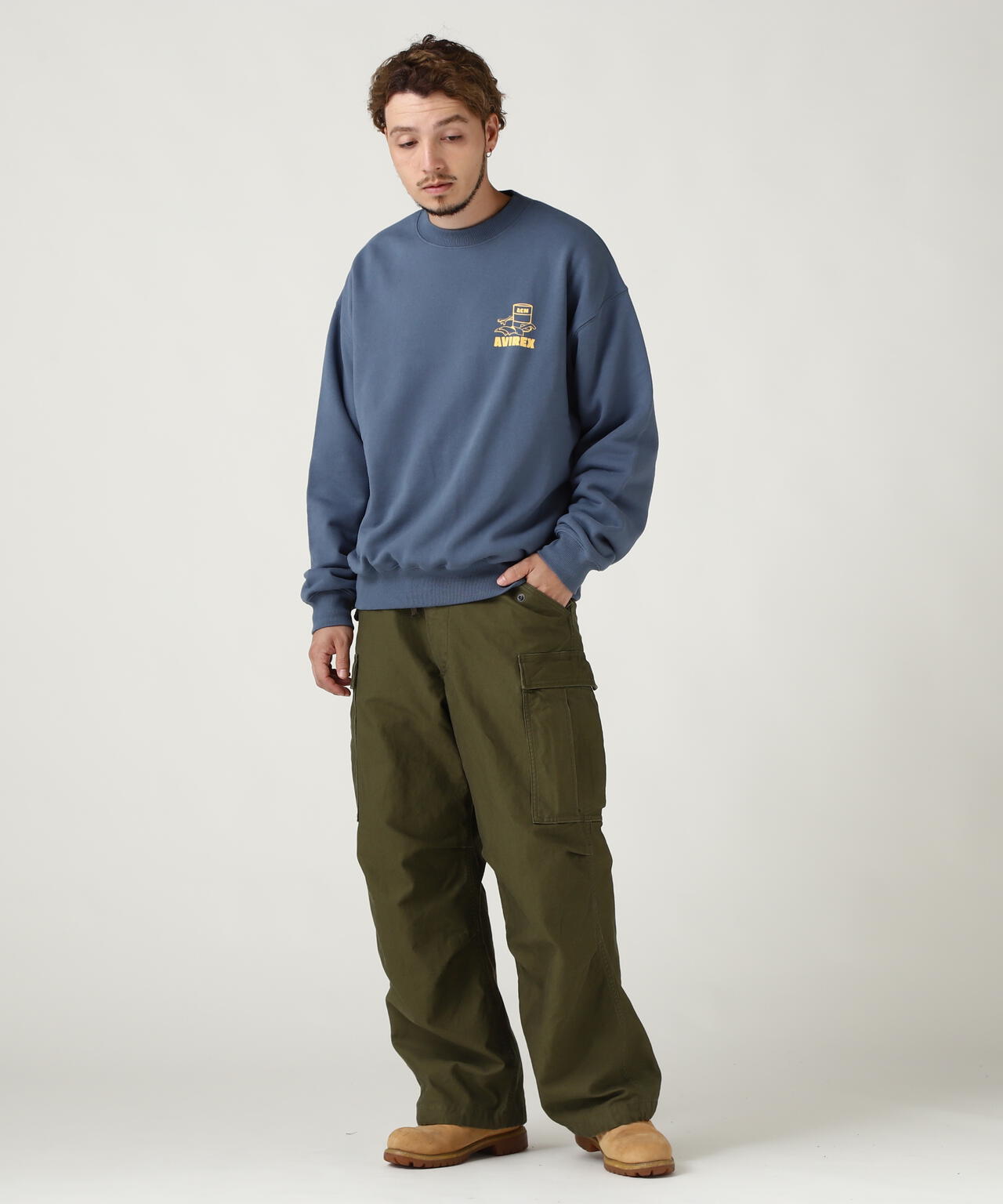 WEB&DEPOT限定》FLIGHT MECHANIC CREW NECK SWEAT | AVIREX