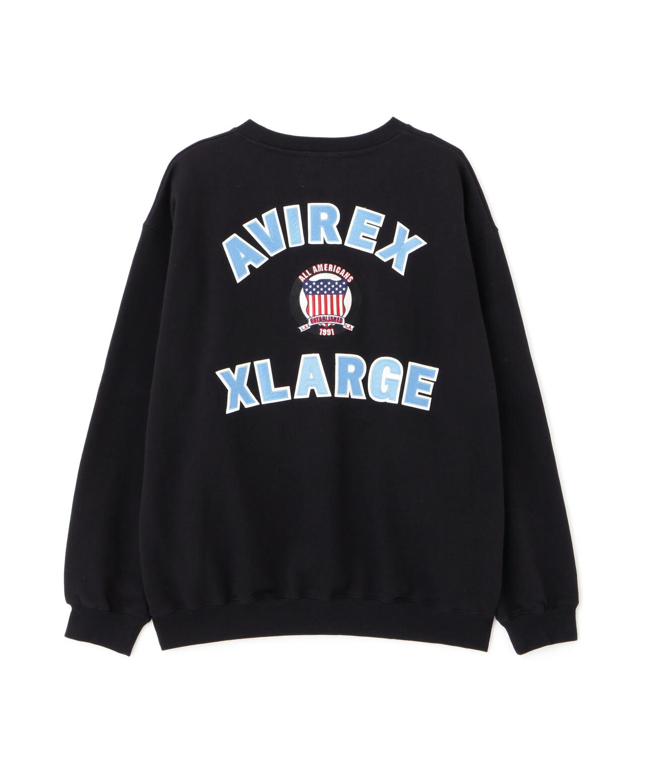 《AVIREX × XLARGE》CREWNECK VARSITY LOGO / クルーネック バーシティ ロゴ