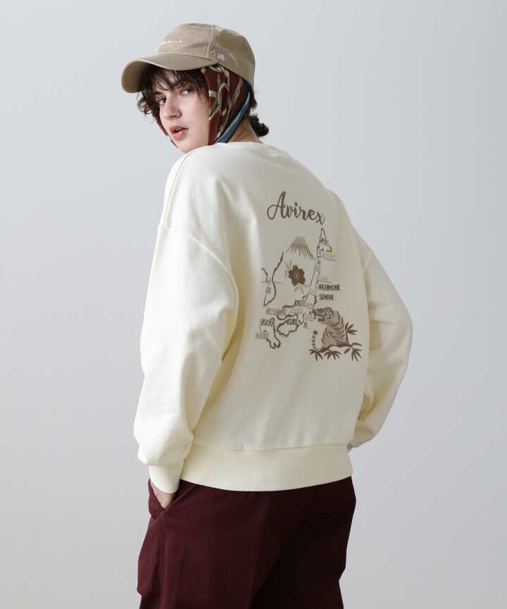 SOUVENIR EMBROIDERED SWEAT/ スーベニア刺繍スウェット | AVIREX