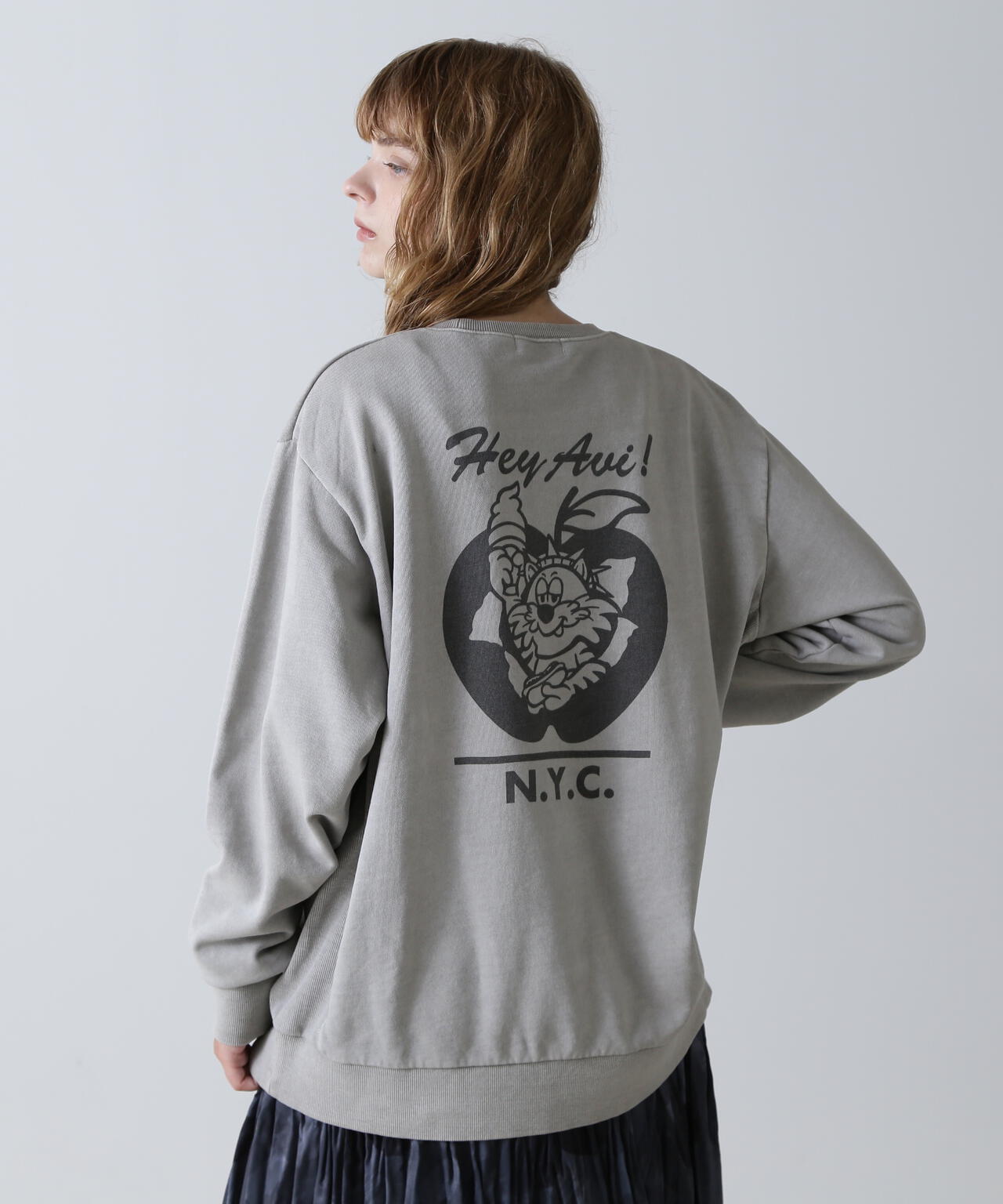 FADE WASH SWEAT SHIRT ´TOMCAT´/ フェイドウォッシュスウェット´トム