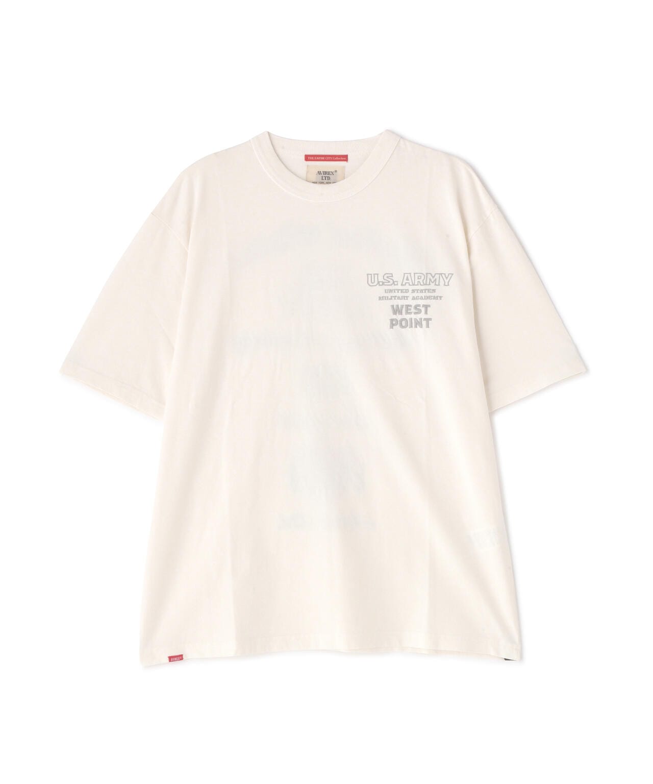 《COLLECTION》WEST POINT EMBROIDERY FADE WASH T-SHIRT /ウェストポイント エンブロイダリー