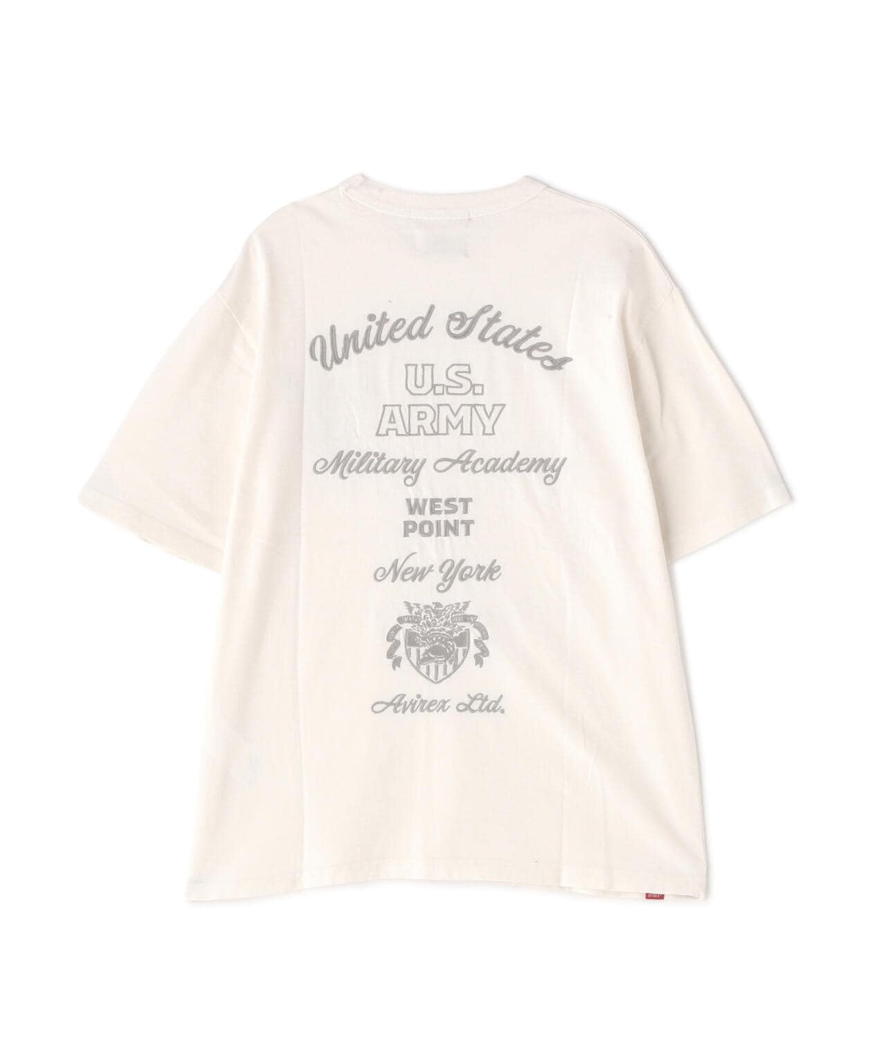 《COLLECTION》WEST POINT EMBROIDERY FADE WASH T-SHIRT /ウェストポイント エンブロイダリー