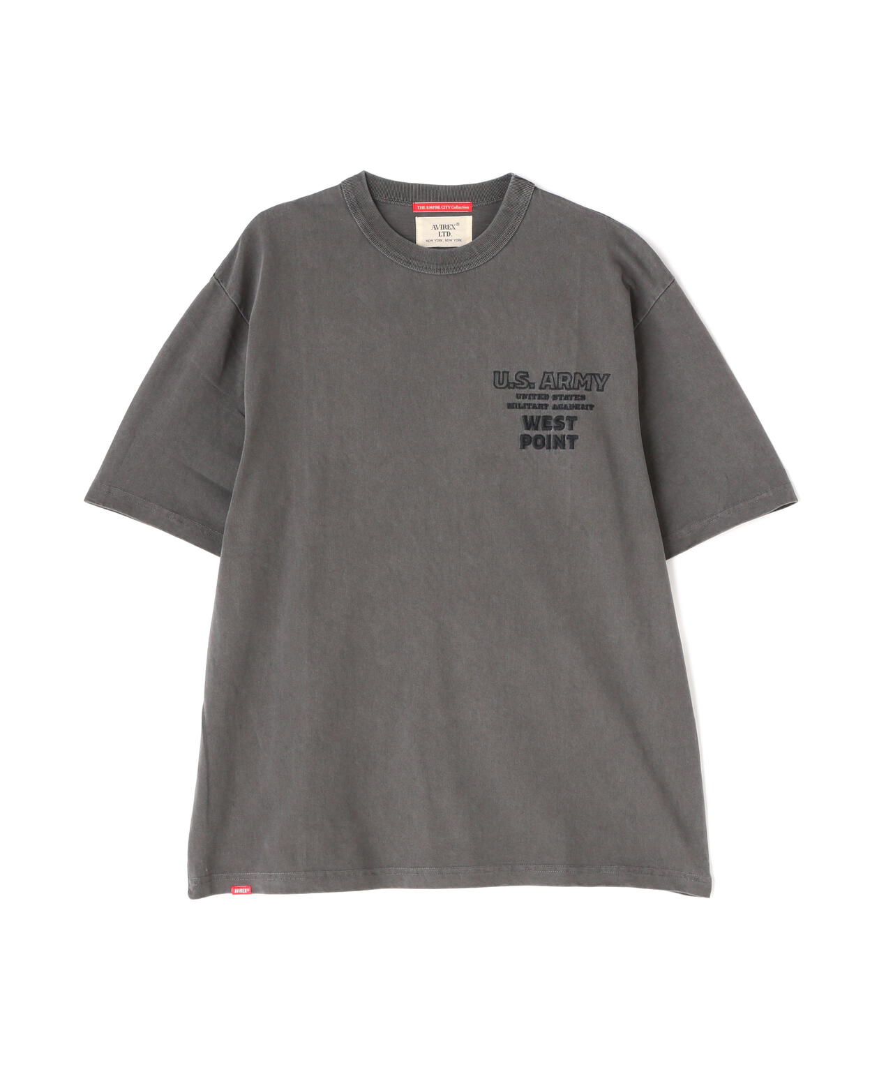 《COLLECTION》WEST POINT EMBROIDERY FADE WASH T-SHIRT /ウェストポイント エンブロイダリー