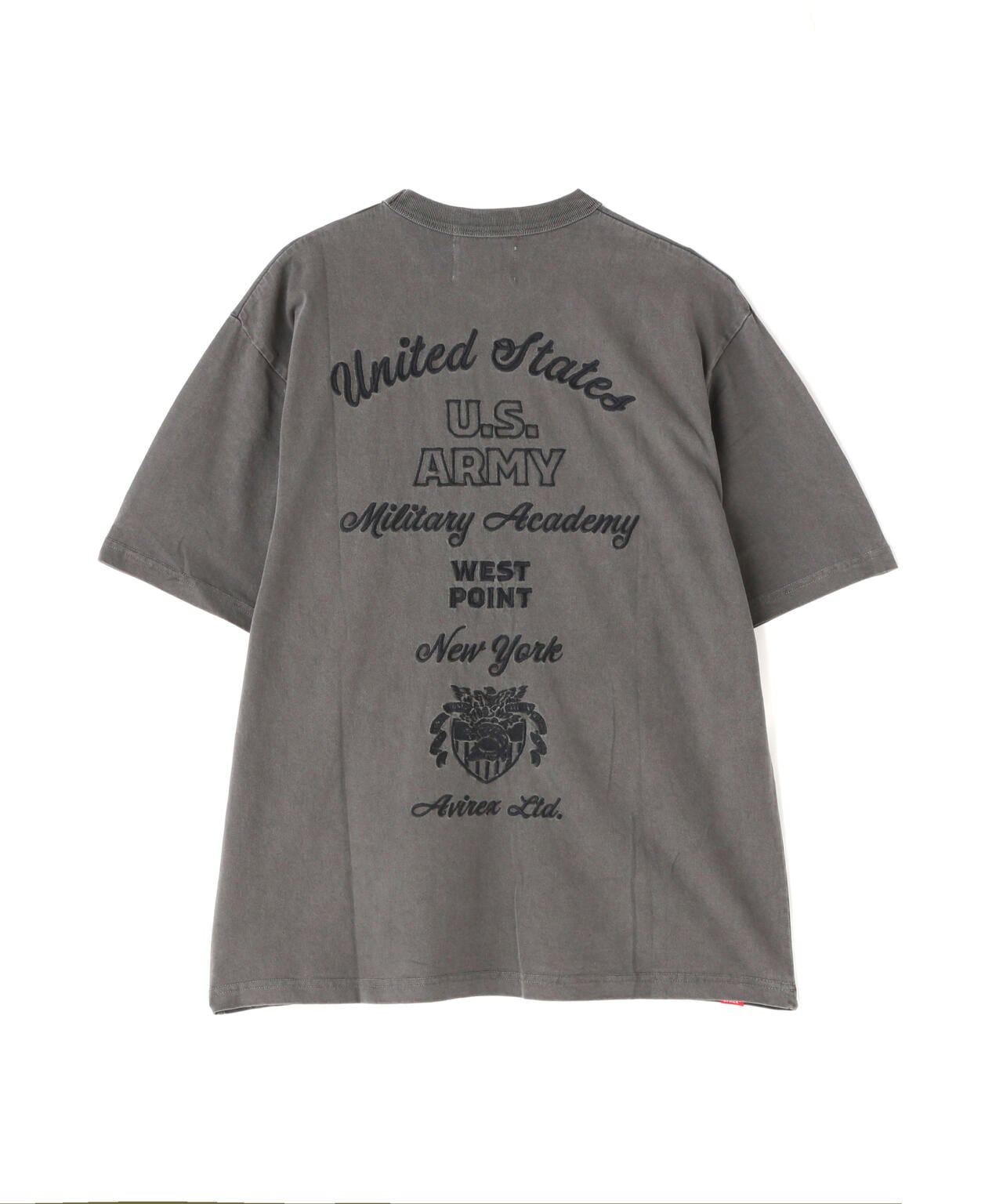 《COLLECTION》WEST POINT EMBROIDERY FADE WASH T-SHIRT /ウェストポイント エンブロイダリー