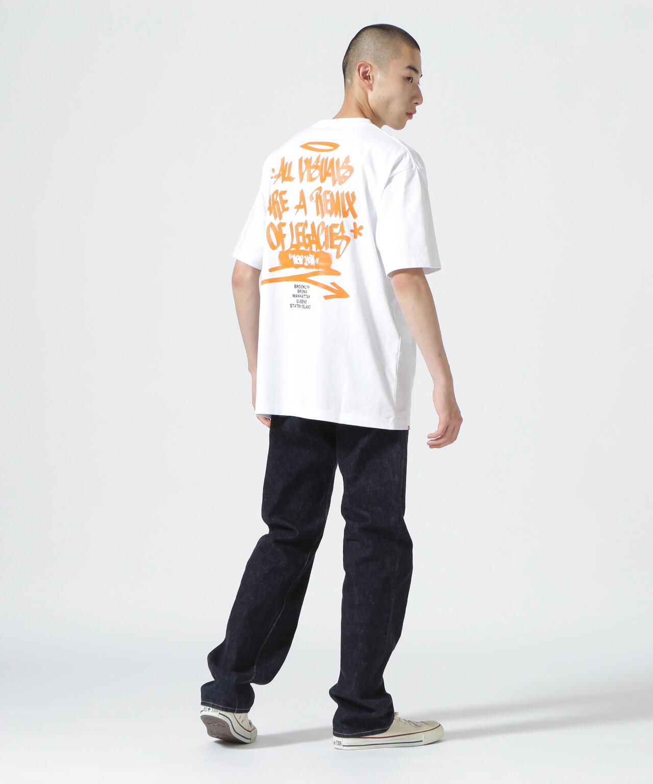 《直営店限定》TAGGING DESIGN SHORTSLEEVE T-SHIRT/タギング デザイン 半袖 Tシャツ