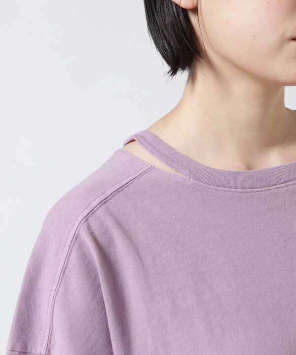 OPEN NECK T-SHIRT/ オープンネックTシャツ