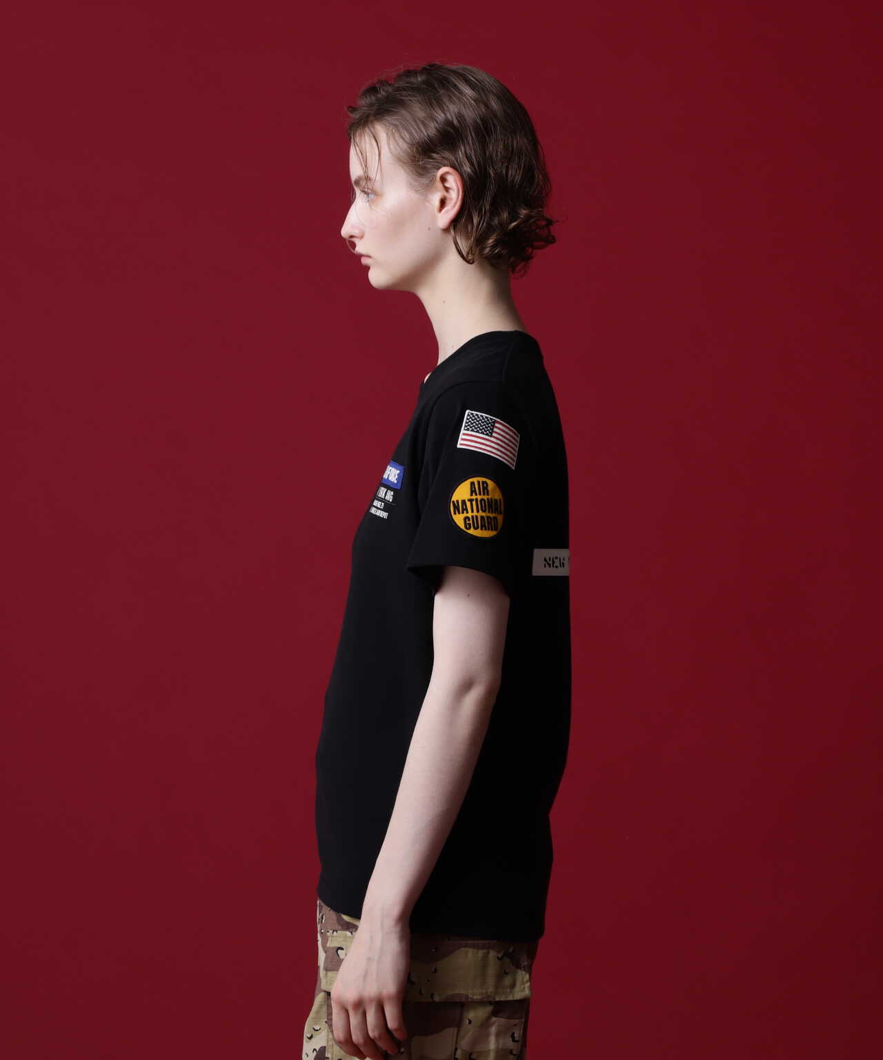 COLLECTION》AIR NATIONAL GUARD PATCH T-SHIRT / エアナショナル  