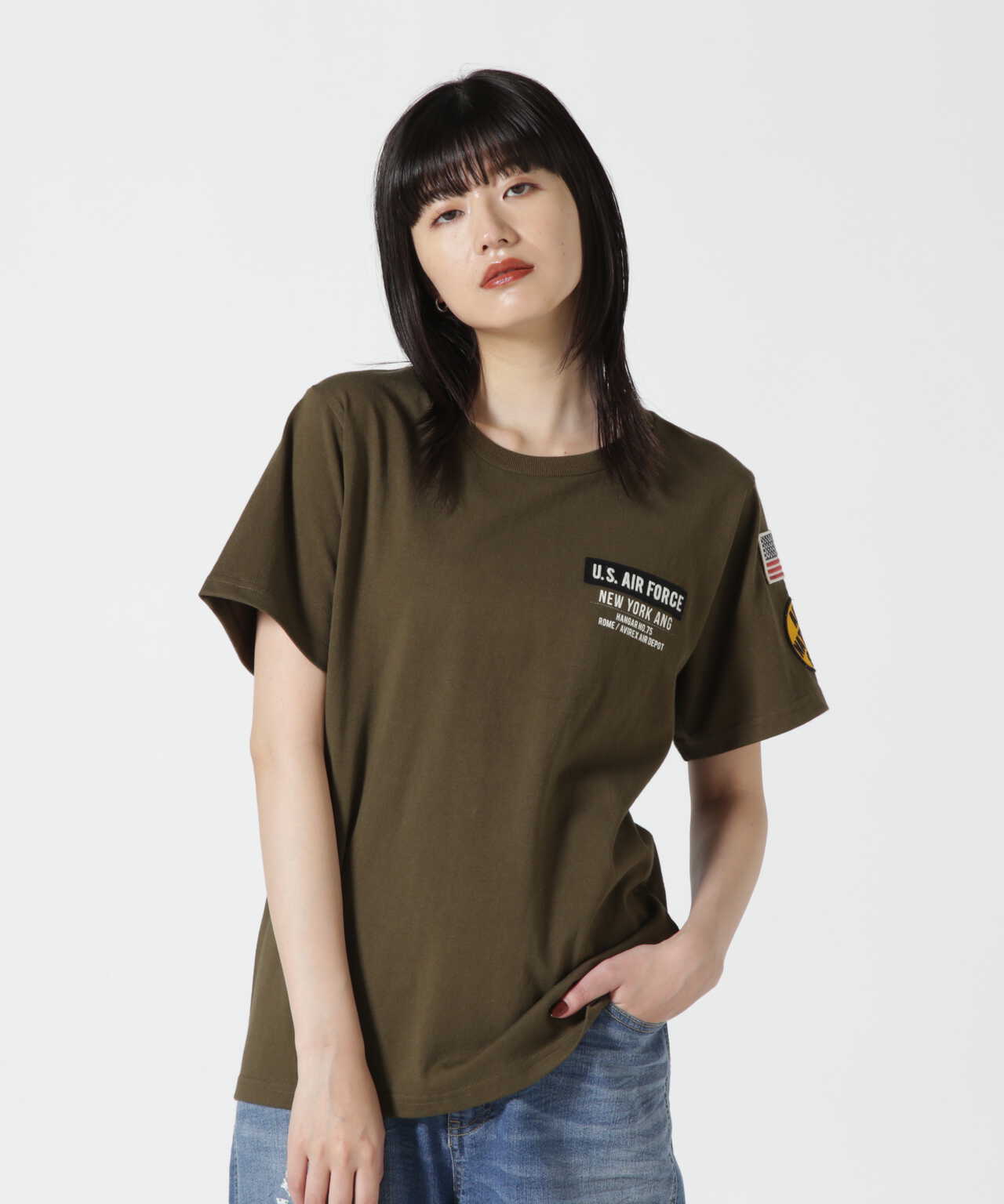 COLLECTION》AIR NATIONAL GUARD PATCH T-SHIRT / エアナショナル  