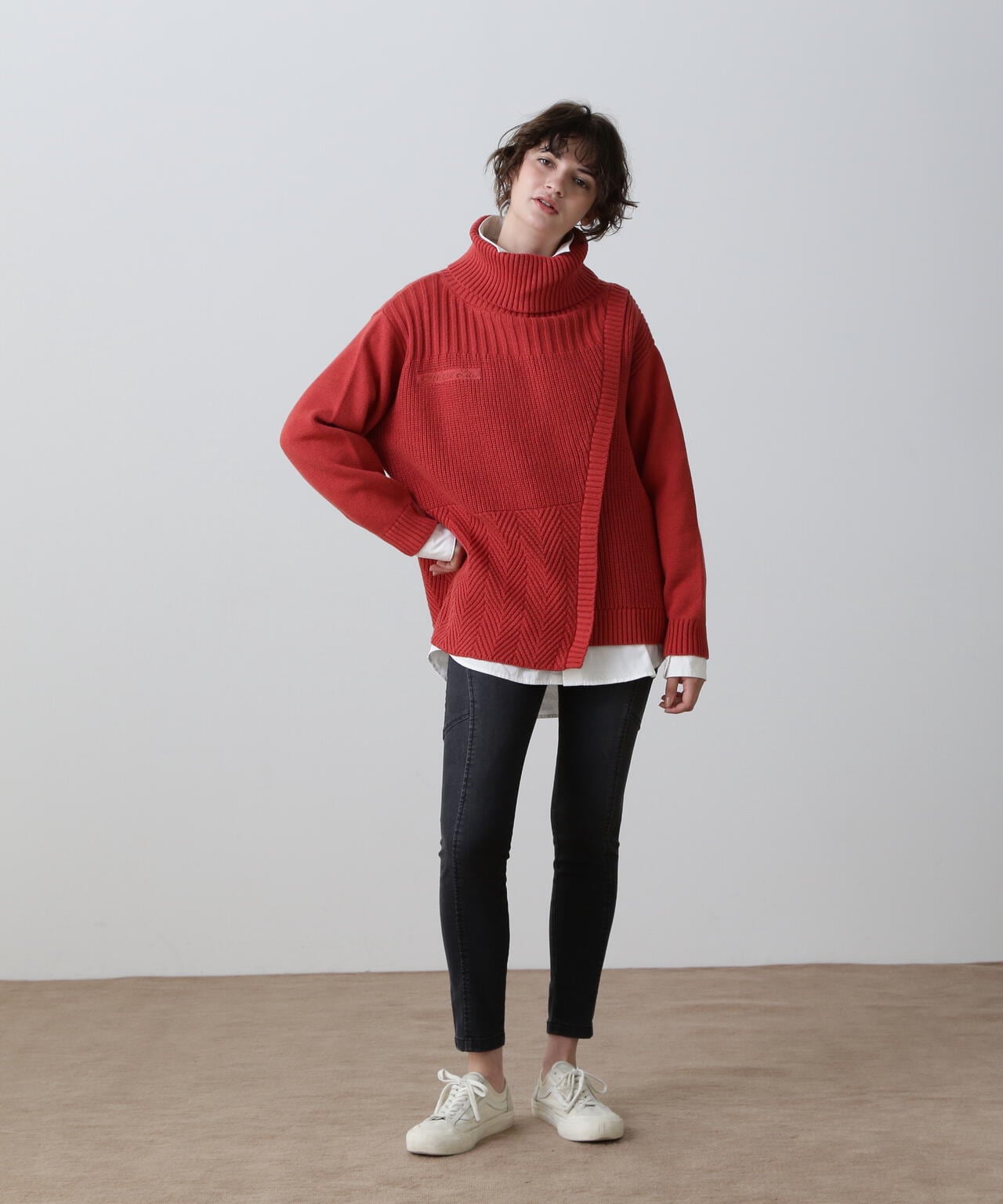 TURTLE KNIT TOPS/タートルニットトップス