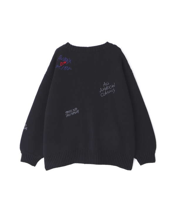 【直営店限定】SCRIBBLING KNIT CARDIGAN/ スクリブリング ニットカーディガン