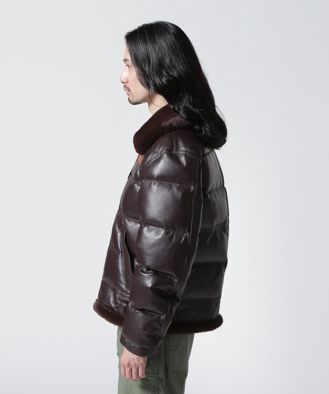 LEATHER DOWN BOMMER JACKET / レザー ダウン ボマー ジャケット | AVIREX ( アヴィレックス ) | US  ONLINE STORE（US オンラインストア）