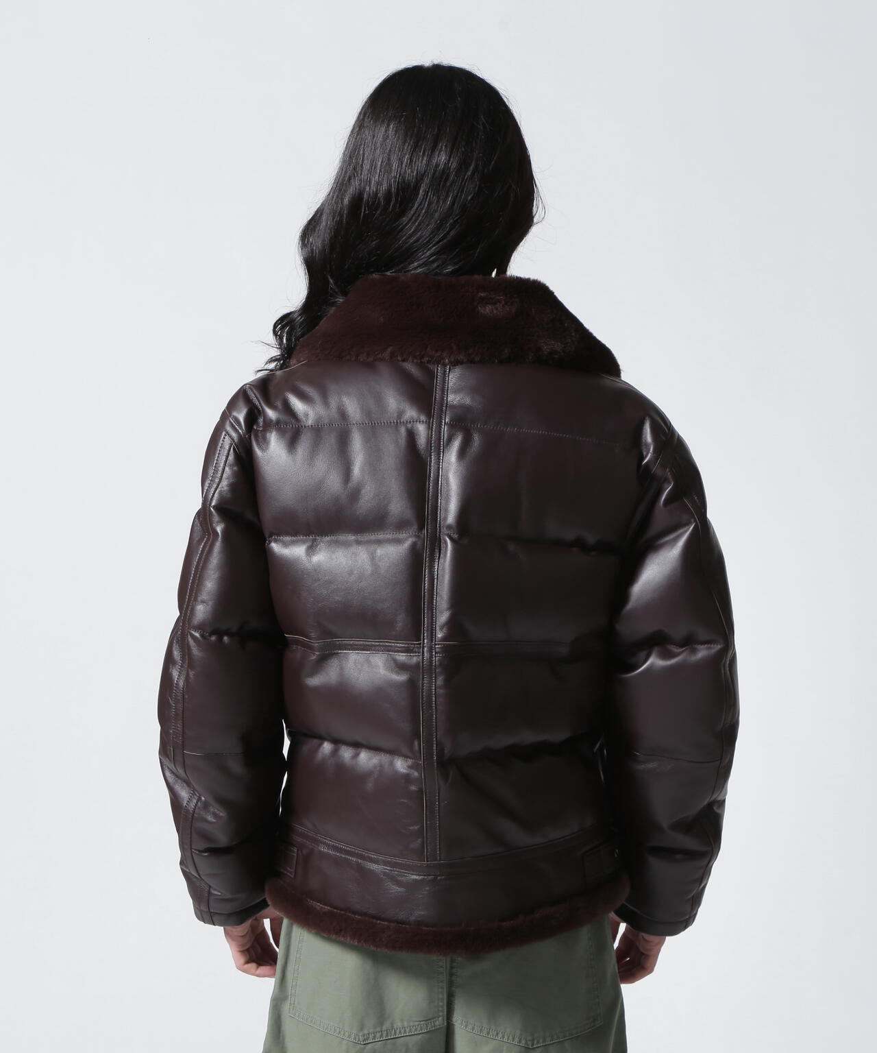 LEATHER DOWN BOMMER JACKET / レザー ダウン ボマー ジャケット | AVIREX ( アヴィレックス ) | US  ONLINE STORE（US オンラインストア）