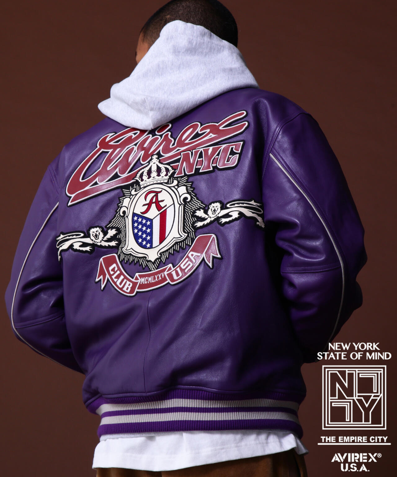 VERTICALGARAGEJ.S.B./(M)Monogram Logo Varsity Jacket