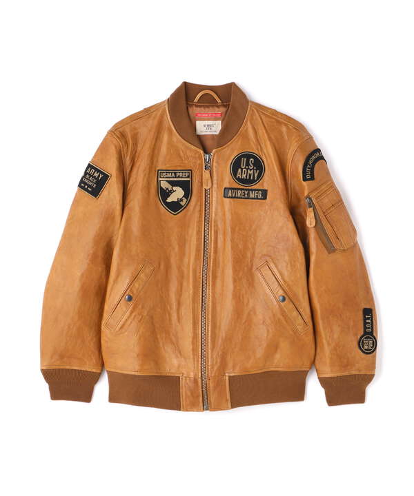 COLLECTION》AGED LEATHER TYPE MA-1 JACKET WEST POI（7833250079 ...