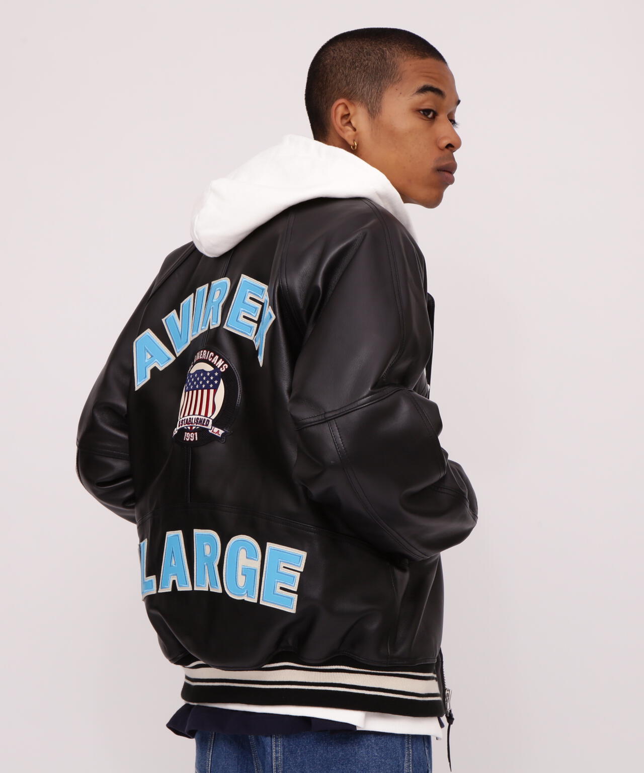 《AVIREX × XLARGE》SIGNATURE VARSITY JACKET / シグネチャー バーシティ ジャケット