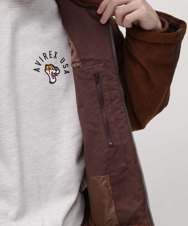 《WEB&DEPOT限定》CORDUROY B-3 JACKET / コーデュロイ B-3 ジャケット / AVIREX / アヴィレックス