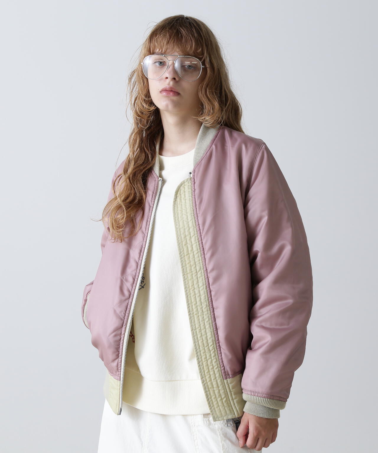 ラッピング不可】 ジャケット・アウター beige BLOUSON MA-1 JACQARD ...