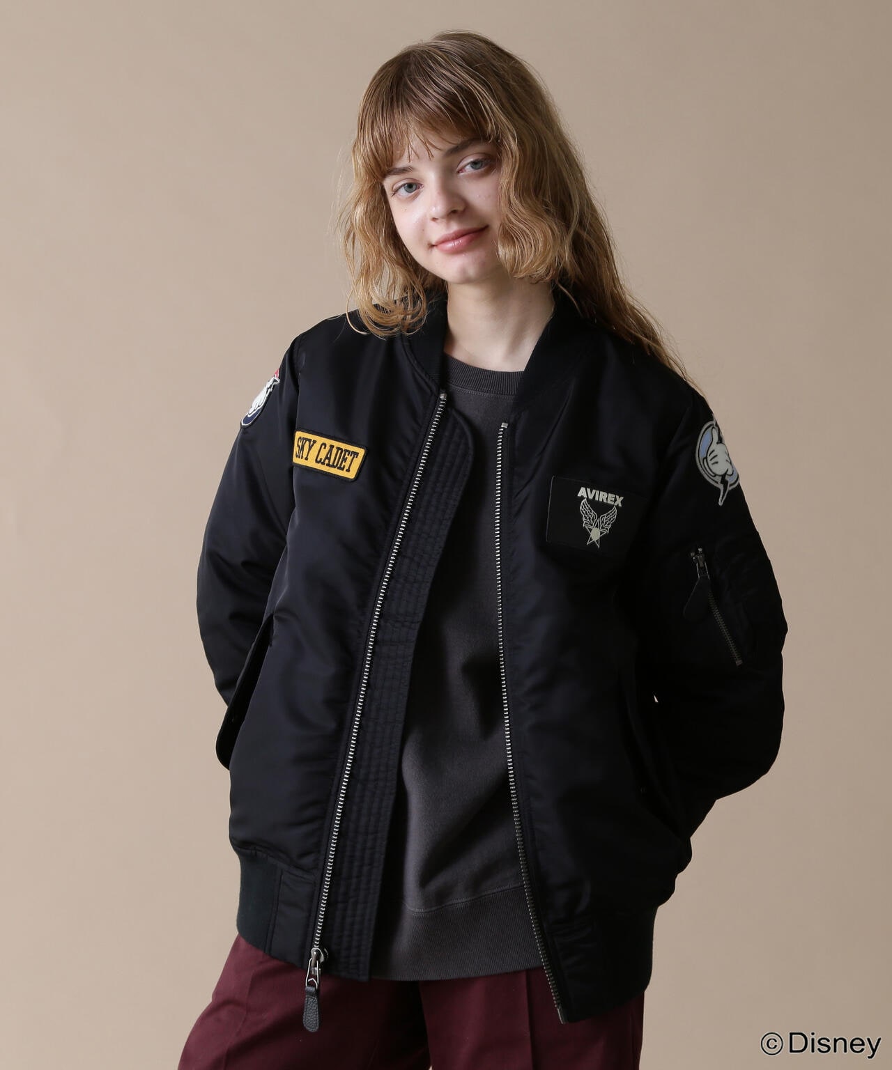 Disney Collection》L-FLIGHT JACKET MICKEY / MA-1 | AVIREX ...