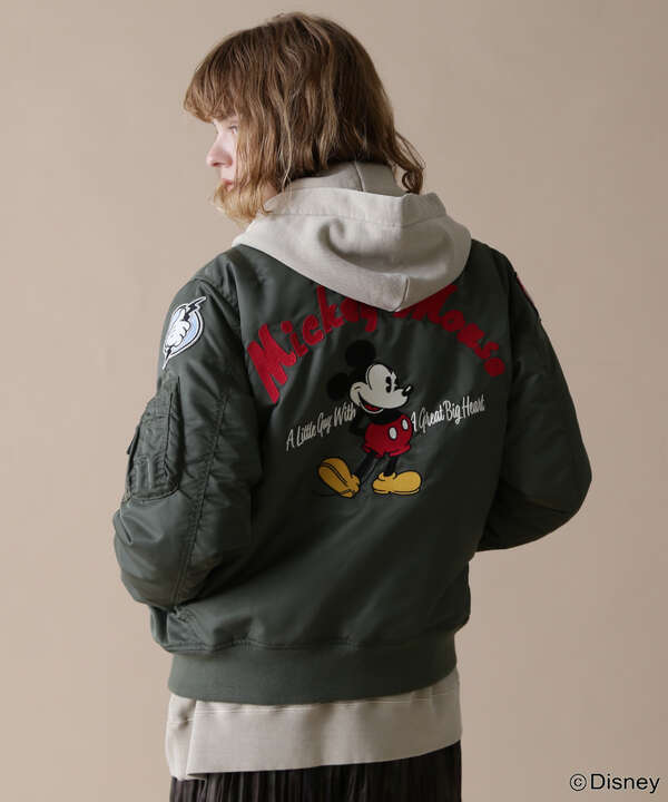 《Disney Collection》L-FLIGHT JACKET MICKEY / MA-1