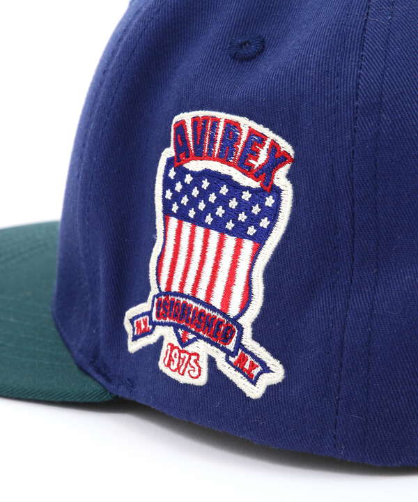 《AVIREX × EXPANSION》 FLAT VISOR CAP BLUE / フラット バイザー キャップ ブルー