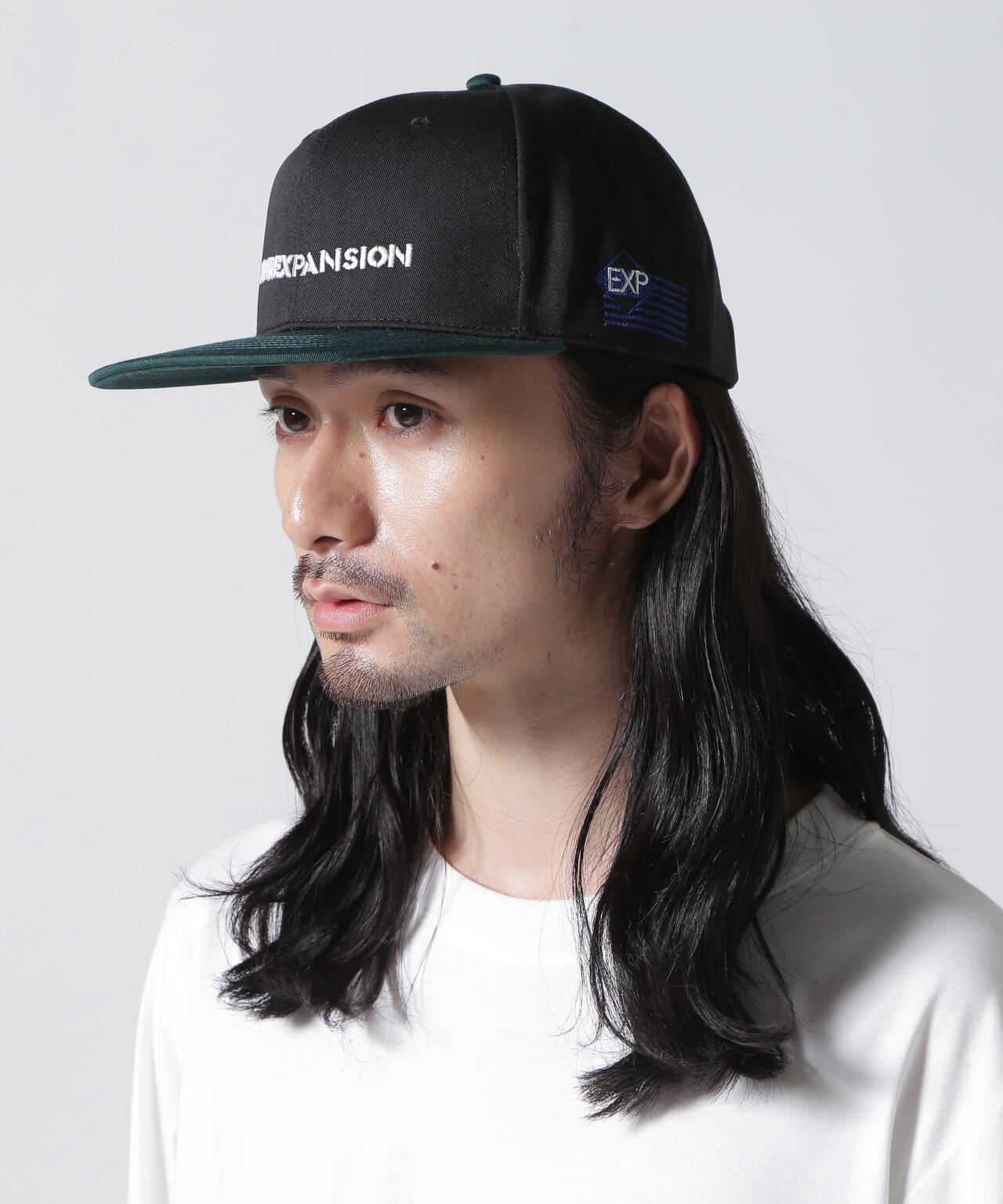 AVIREX × EXPANSION》 FLAT VISOR CAP BLACK / フラット バイザー