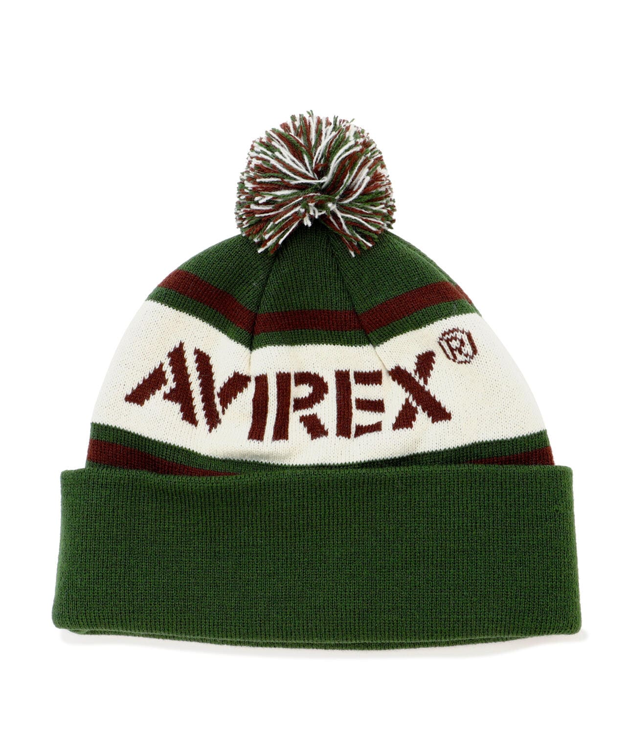 BONBON LOGO KNIT CAP / ボンボン ロゴ ニットキャップ / AVIREX / アヴィレックス