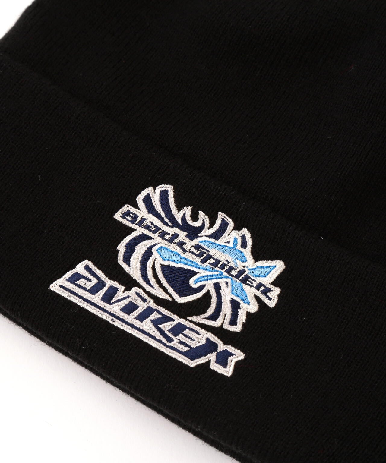 《AVIREX × XLARGE》KNIT CAP BLACK SPIDER / ニット キャップ スパイダー