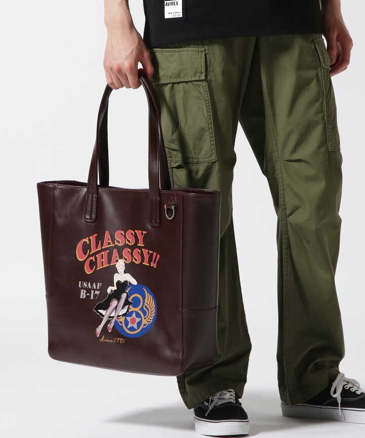 LEATHER TOTE BAG NOSE ART / レザートートバッグ ノーズアート