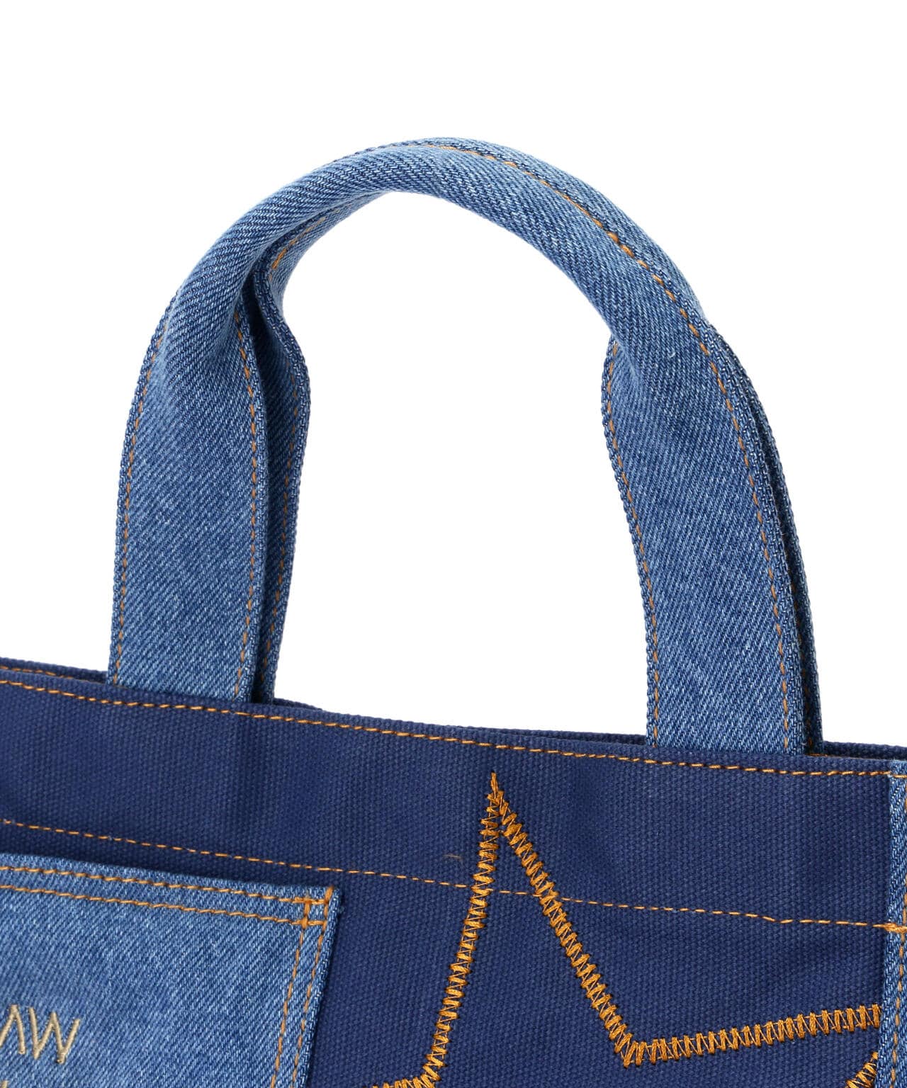 《直営店限定》DENIM COMBI CANVAS MINI TOTE BAG/ デニムコンビ キャンバスミニトートバッグ