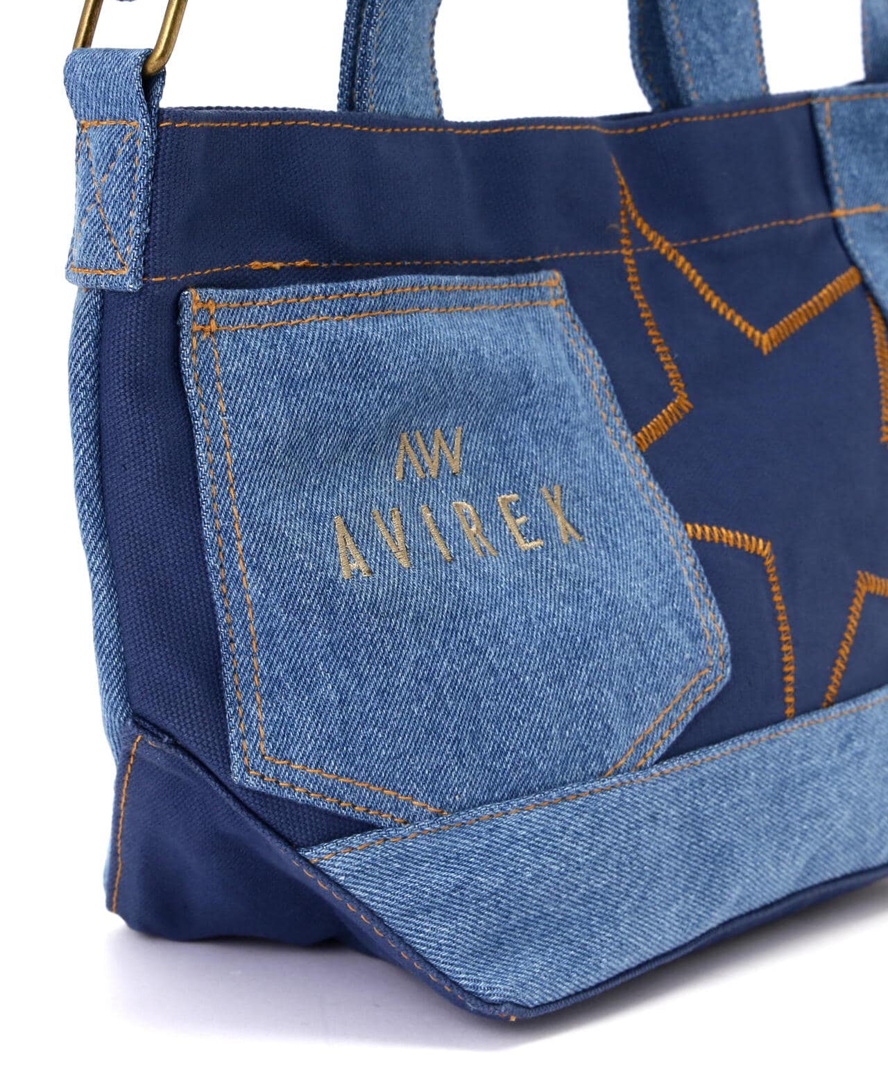 《直営店限定》DENIM COMBI CANVAS MINI TOTE BAG/ デニムコンビ キャンバスミニトートバッグ