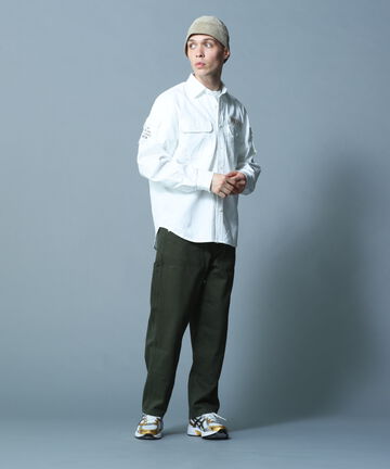 BASIC FATIGUE KHAKI L/S SHIRT/長袖 ファティーグ カーキ シャツ