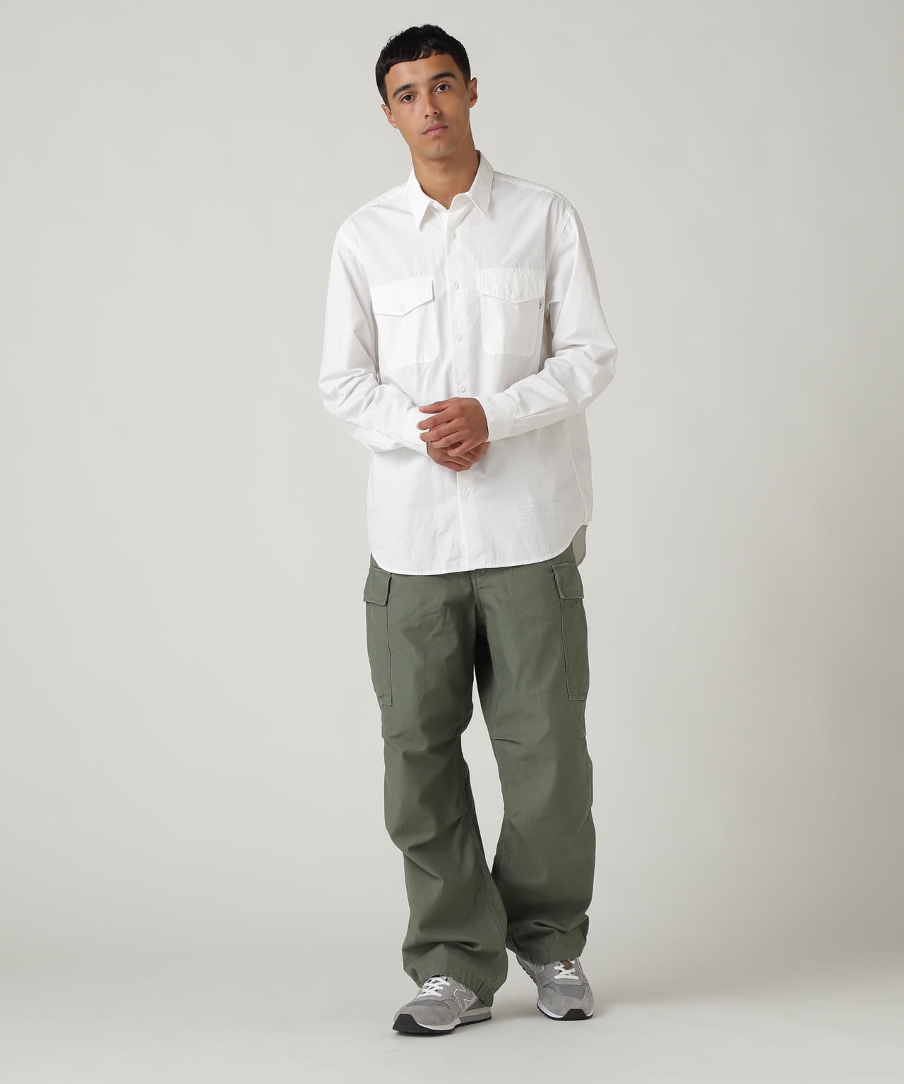 BASIC ARMY POPLIN L/S SHIRT / ベーシック アーミー ポプリン 長袖 