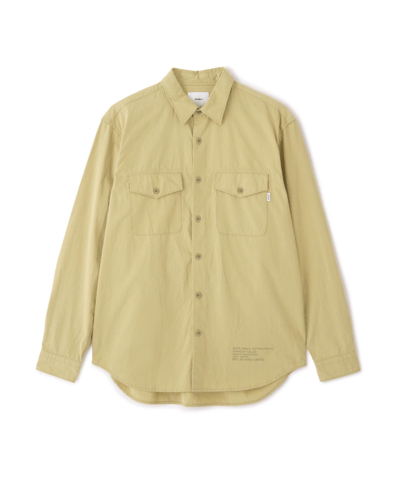 BASIC ARMY POPLIN L/S SHIRT / ベーシック アーミー ポプリン 長袖